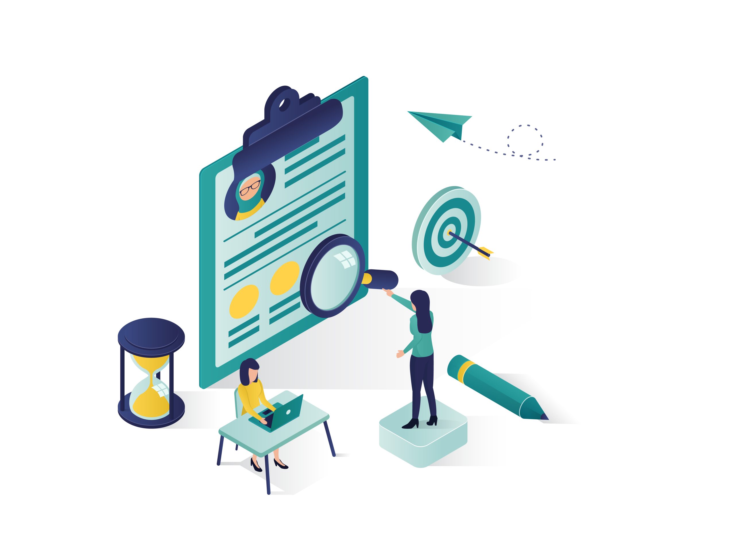 Healthcare candidate matching illustration
